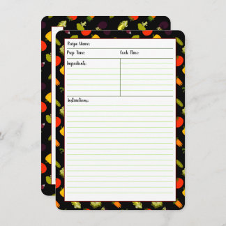 Mangez vos cartes de recettes Légumes