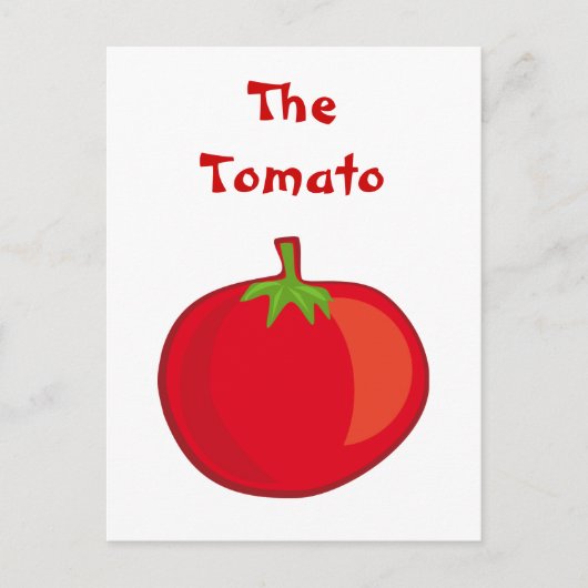 Mangez vos Légumes La Carte Postale Tomate (Devant)