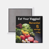 Mangez votre aimant frigo légume (Recto/Verso)