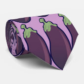 Mangez votre cravate de motif d'aubergine de (Roulé)