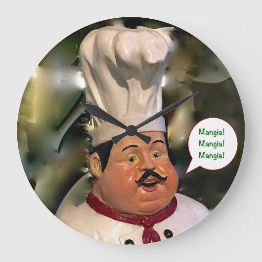 Mangia, Mangia, horloge de cuisine Mangia (Recto)