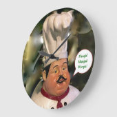 Mangia, Mangia, Mangia Kitchen Clock Grote Klok (Hoek)