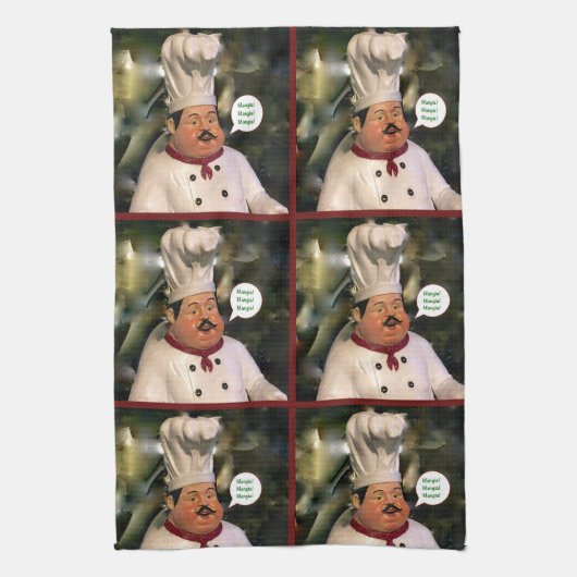 Mangia, Mangia, serviette de cuisine de Mangia (Vertical)