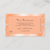 mangienmogrammonogram voor mousserende diamanten visitekaartje (Achterkant)