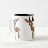 Mango de Gazelle Tweekleurige Koffiemok (Voorkant links)