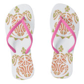 Mango en Limoen Polynesiaanse schildpad Teenslippers (Voetbed)