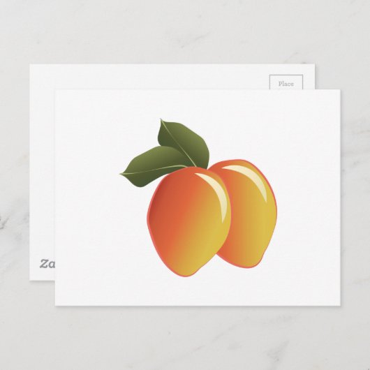 Mango Fruit Briefkaart (Voorkant / Achterkant)