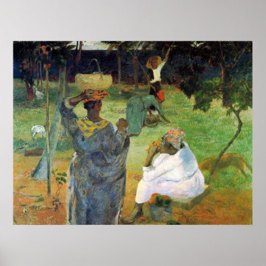 Mango Fruit door Eugène Henri Paul Gauguin Poster (Voorkant)