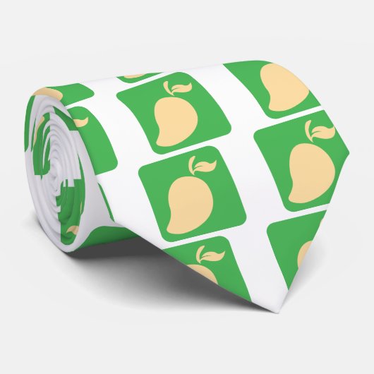 Mango Fruit Icon Stropdas (Opgerold)