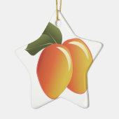 Mango Fruit Keramisch Ornament (Links)