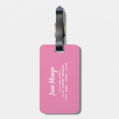 Mango Fruit Pattern for Vegetarian and Vegan Bagagelabel (Achterkant verticaal)