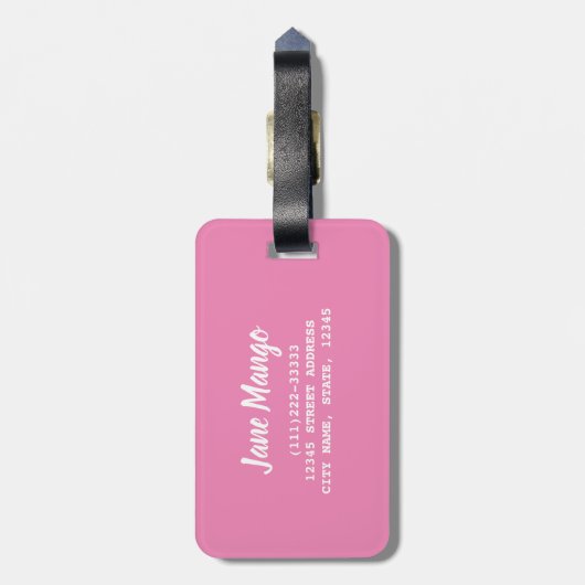 Mango Fruit Pattern for Vegetarian and Vegan Bagagelabel (Achterkant verticaal)