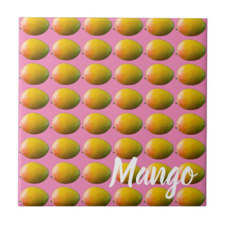 Mango Fruit Pattern for Vegetarian and Vegan Tegeltje
