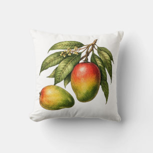 Mango fruit tak vintage stijl kussen