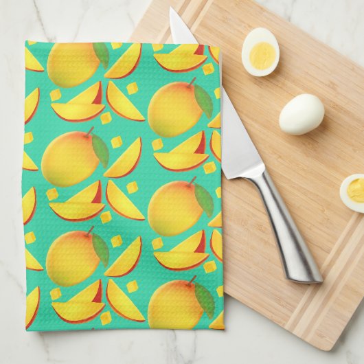 Mango Fruit Theedoek (Quarter Fold)