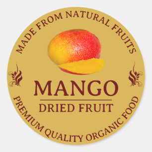 Mango Gedroogde Fruit Custom Label Sticker