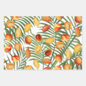  Mango & Groen Zomer Fruitpatroon Inpakpapier Vel (Voorkant 3)