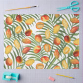  Mango & Groen Zomer Fruitpatroon Tissuepapier (Craft)
