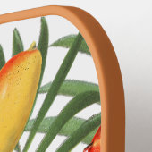 Mango & groen Zomerfruit Monogram Pickleball Paddle (Links Detail)