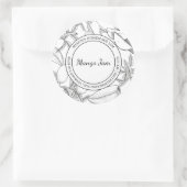 Mango Jam croquis étiquette moderne (Sac)