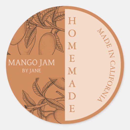 Mango Jam Modern Business Label (Voorkant)