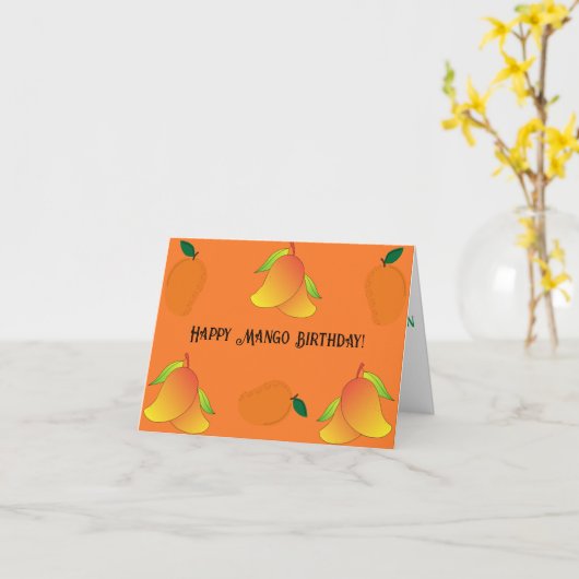  Mango Kaart (Gele Bloem)