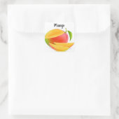 Mango knippen vierkante sticker (Tas)