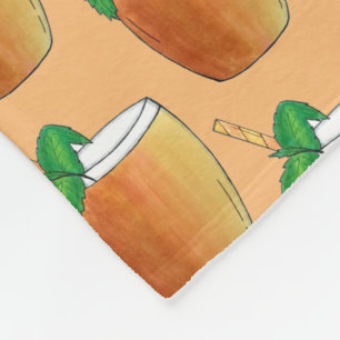 Mango Lassi Lassis Indian Food Yogurt Drink Fleece Deken