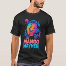 Mango Mayhem – Neon Cartoon Honkbal