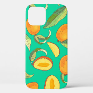 Mango Medley: Tropisch fruitpatroon iPhone 12 Hoesje