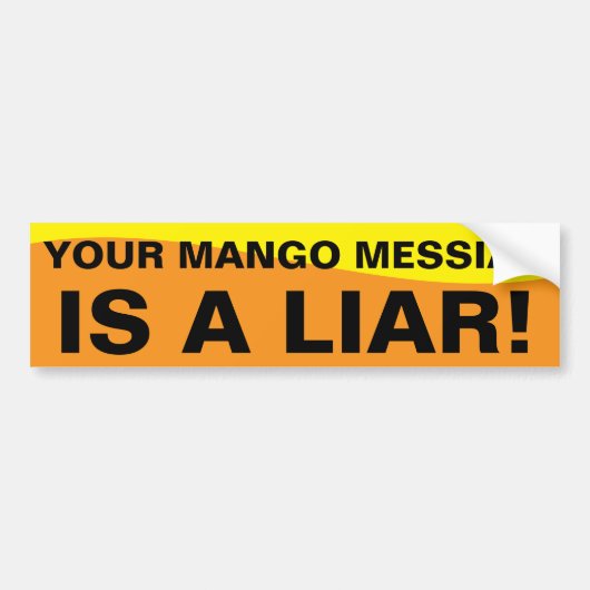MANGO MESSIAH BUMPERSTICKER (Voorkant)