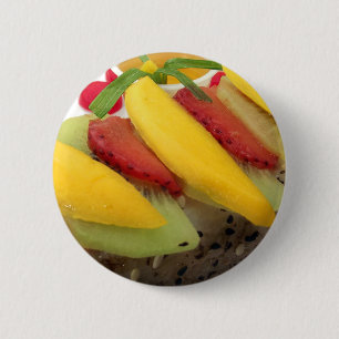 Mango Rijst Sushi Voedsel Bord Maaltijd Keuken Ronde Button 5,7 Cm