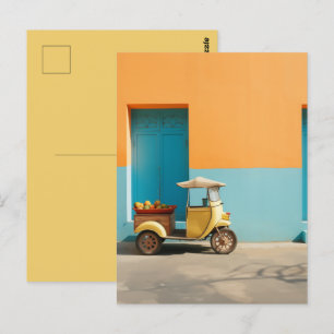 Mango Riksja Scooter Briefkaart