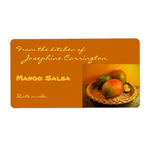 Mango Salsa Canning Étiquettes
