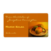 Mango Salsa Canning Labels (Voorkant)