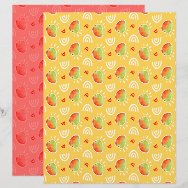 Mango Schrijfboek Papier (Voorkant / Achterkant)