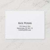 Mango Scripted Elegant Visitekaartjes (Achterkant)