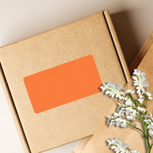 Mango Sinaasappel Stevige Kleur   Klassiek   Elega Etiket