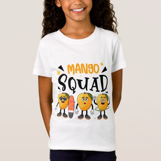 Mango Squad Summer Funny Mango Fruit Lovers T-shirt (Voorkant)