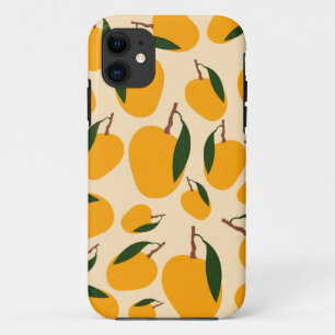 Mango Summer Fruit Pattern iPhone 11 Hoesje