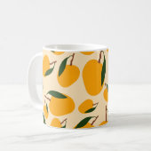 Mango Summer Fruit Pattern Koffiemok (Voorkant links)