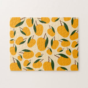 Mango Summer Fruit Pattern Legpuzzel