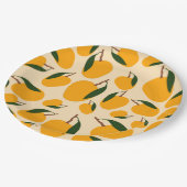Mango Summer Fruit Pattern Papieren Bordje (Gekanteld)