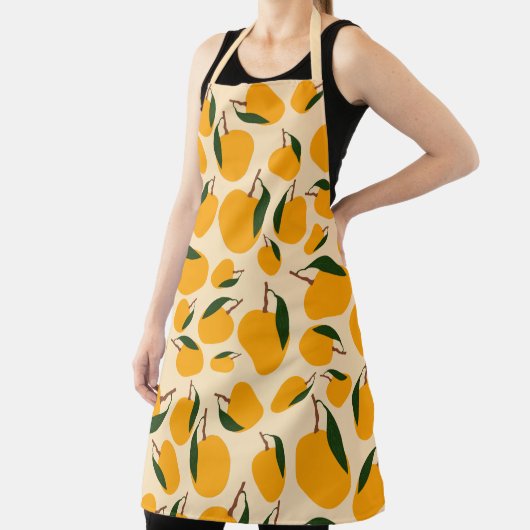 Mango Summer Fruit Pattern Schort (Insitu)