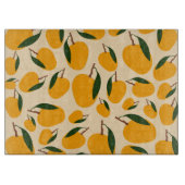 Mango Summer Fruit Pattern Snijplank (Voorkant)