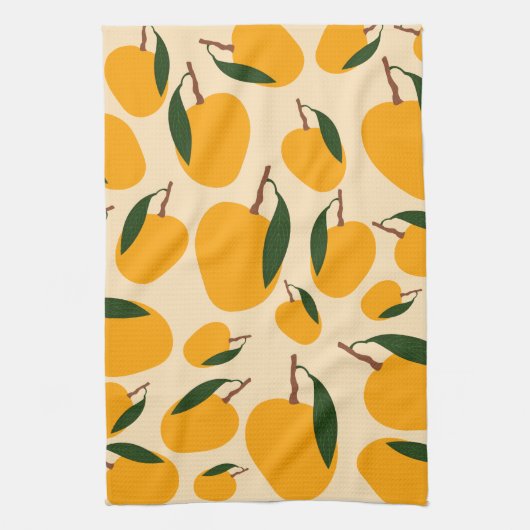 Mango Summer Fruit Pattern Theedoek (Verticaal)
