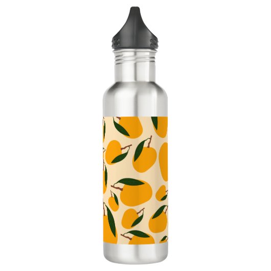 Mango Summer Fruit Pattern Waterfles (Links)