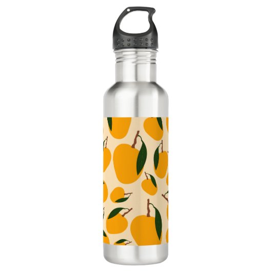 Mango Summer Fruit Pattern Waterfles (Voorkant)