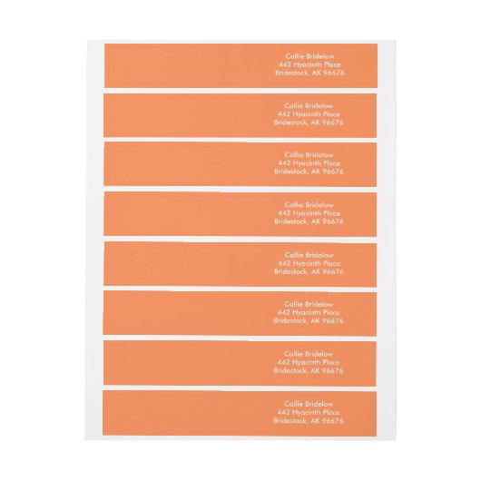 Mango Tango Cute Monochrome Adreslabel Wikkel (Vel)