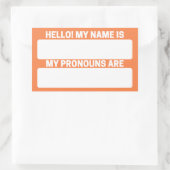 Mango Tango Nom et Pronoun Étiquette (Sac)